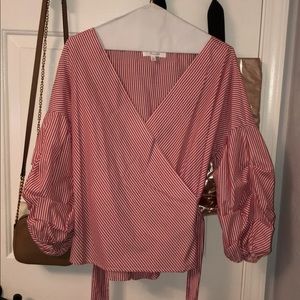 Flirty striped blouse